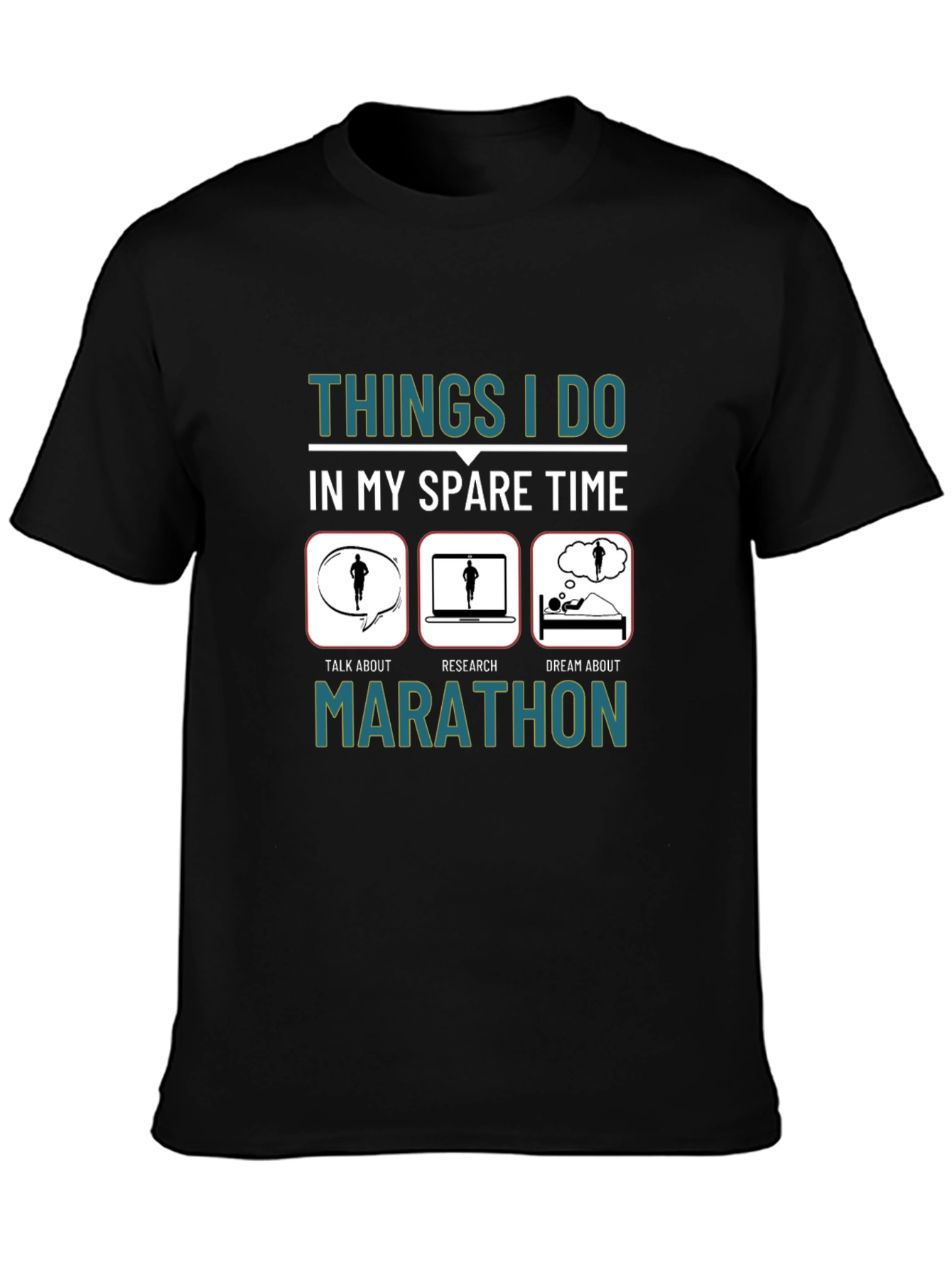Marathon Runner Spare Time Graphic Tee