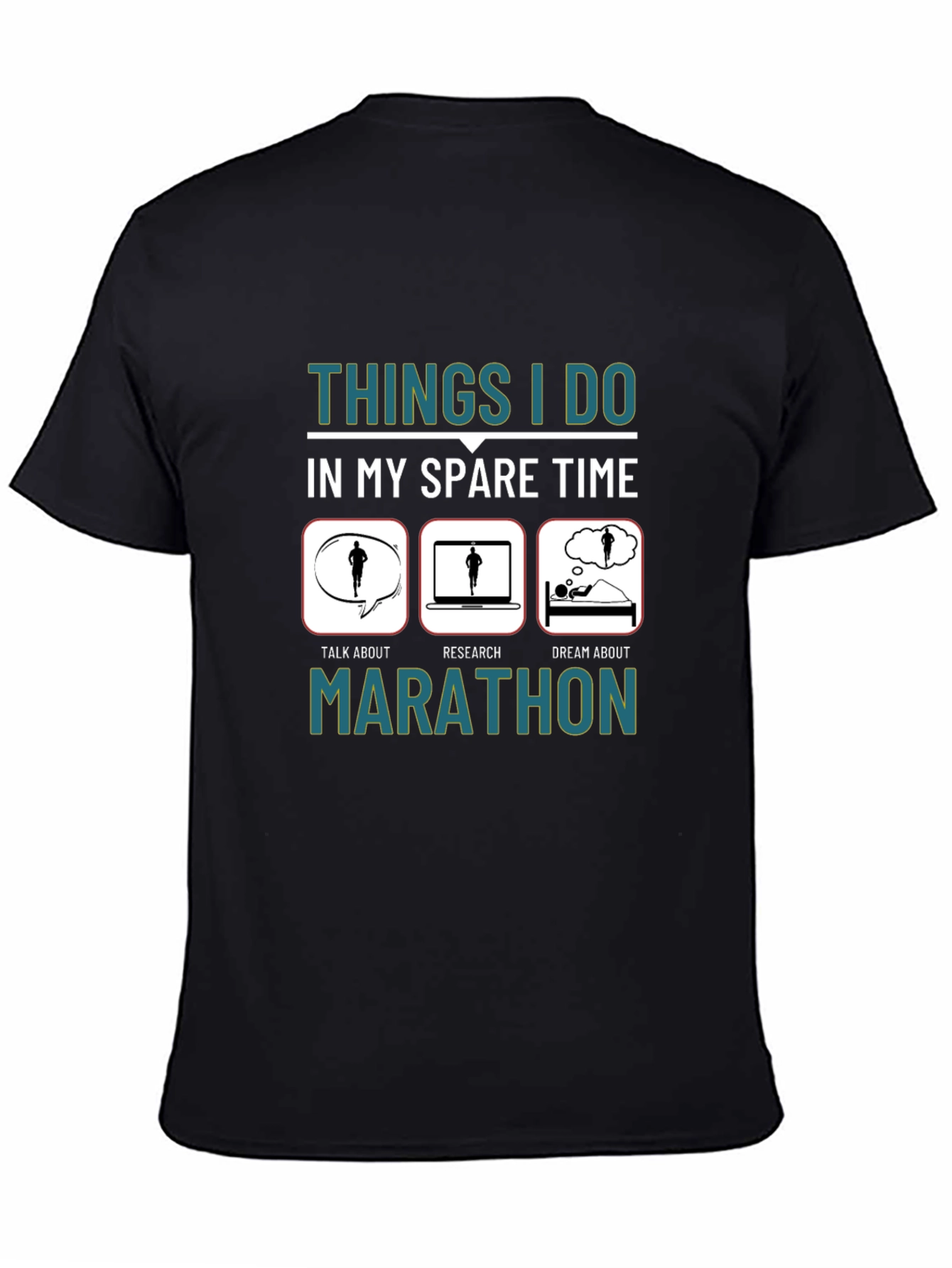 Marathon Runner Spare Time Graphic Tee