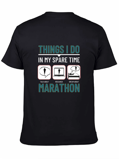 Marathon Runner Spare Time Graphic Tee