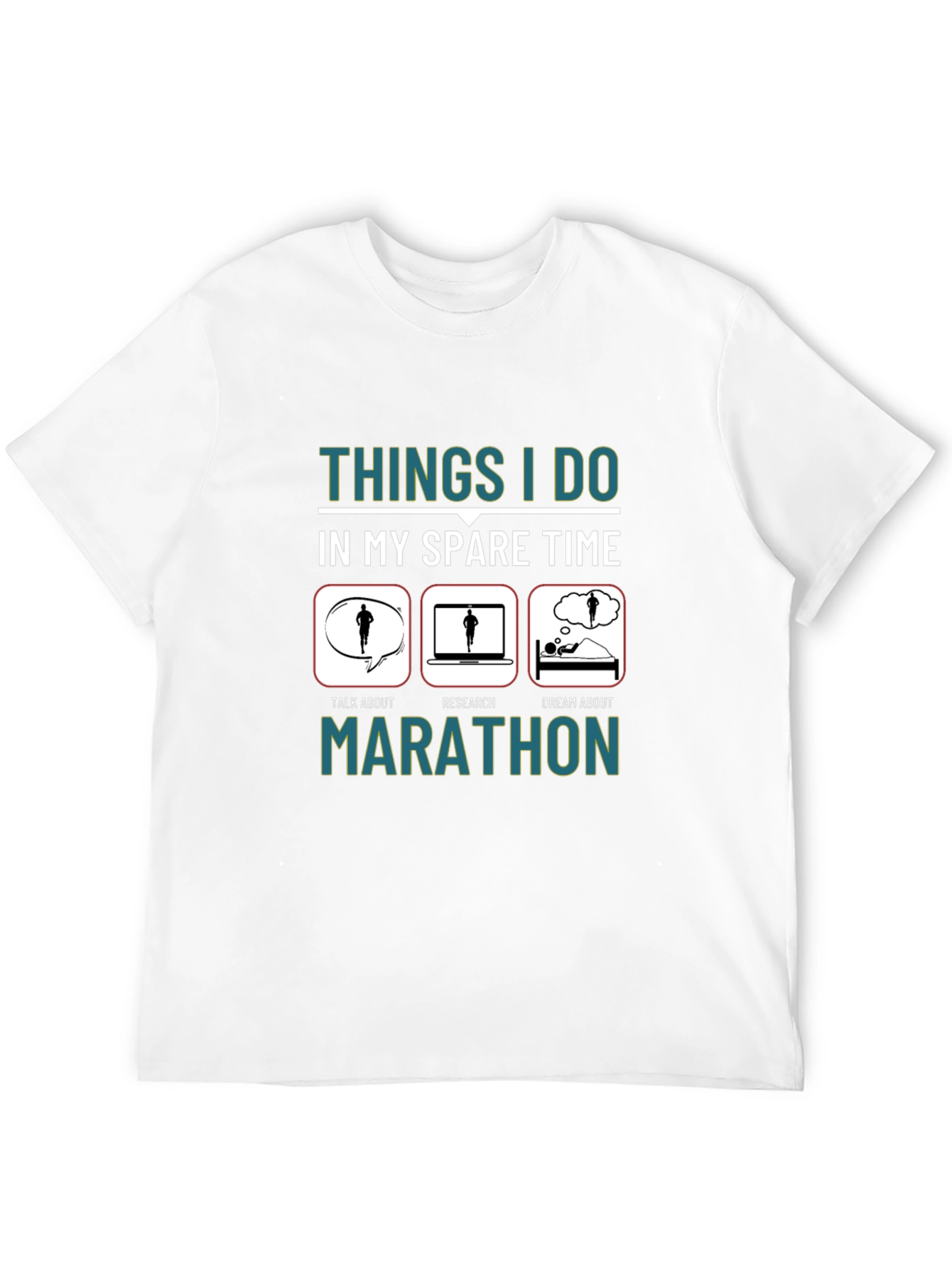 Marathon Runner Spare Time Graphic Tee
