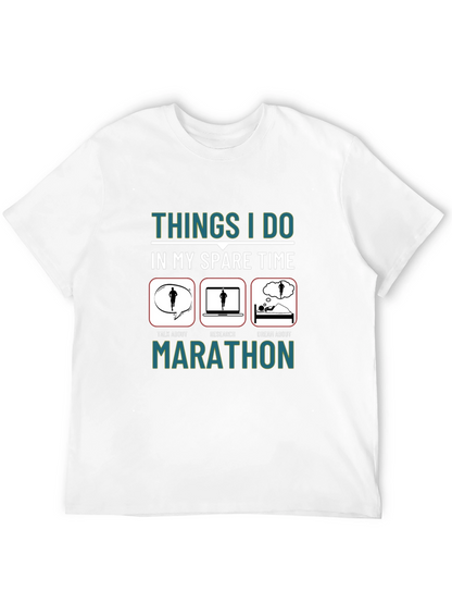 Marathon Runner Spare Time Graphic Tee