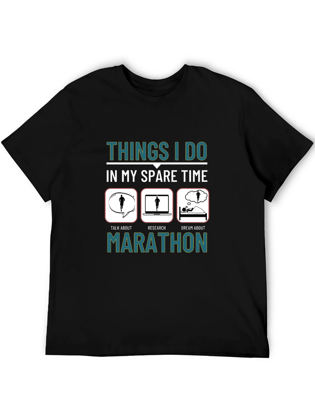 Marathon Runner Spare Time Graphic Tee
