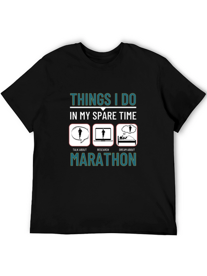 Marathon Runner Spare Time Graphic Tee