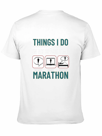 Marathon Runner Spare Time Graphic Tee