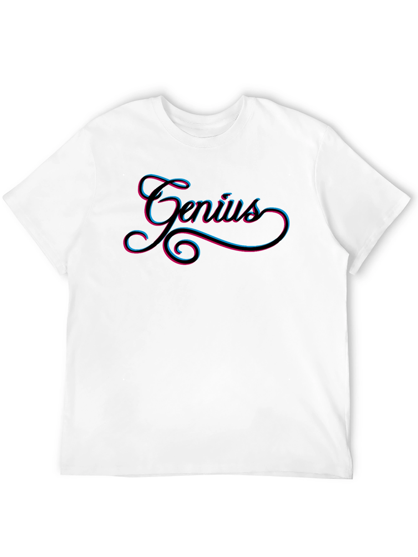 Genius Black T-Shirt - Stylish Mens Graphic Tee
