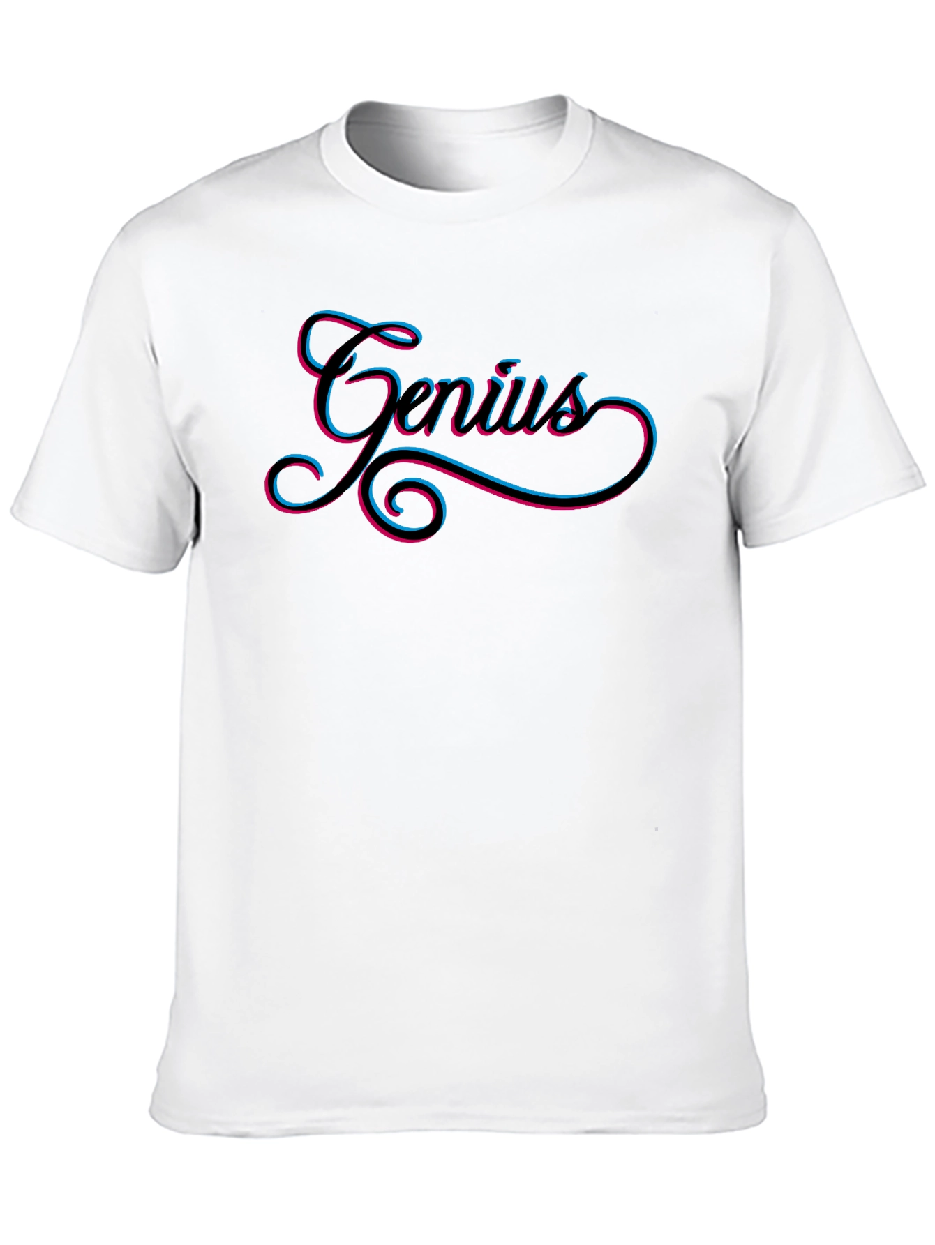 Genius Black T-Shirt - Stylish Mens Graphic Tee