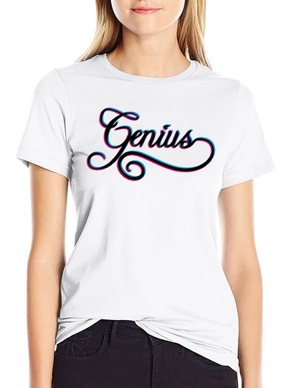 Genius Black T-Shirt - Stylish Mens Graphic Tee