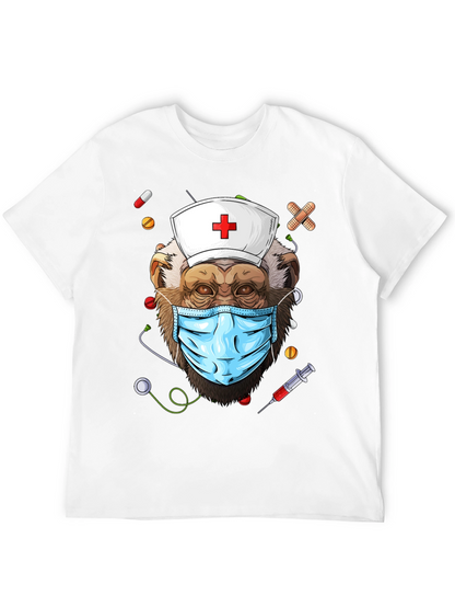 Nurse Monkey Graphic T-Shirt - Unique & Fun Design!