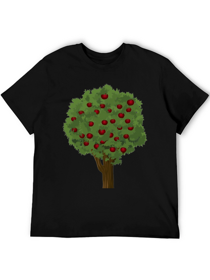 Apple Tree Graphic Tee - Unisex Black T-Shirt