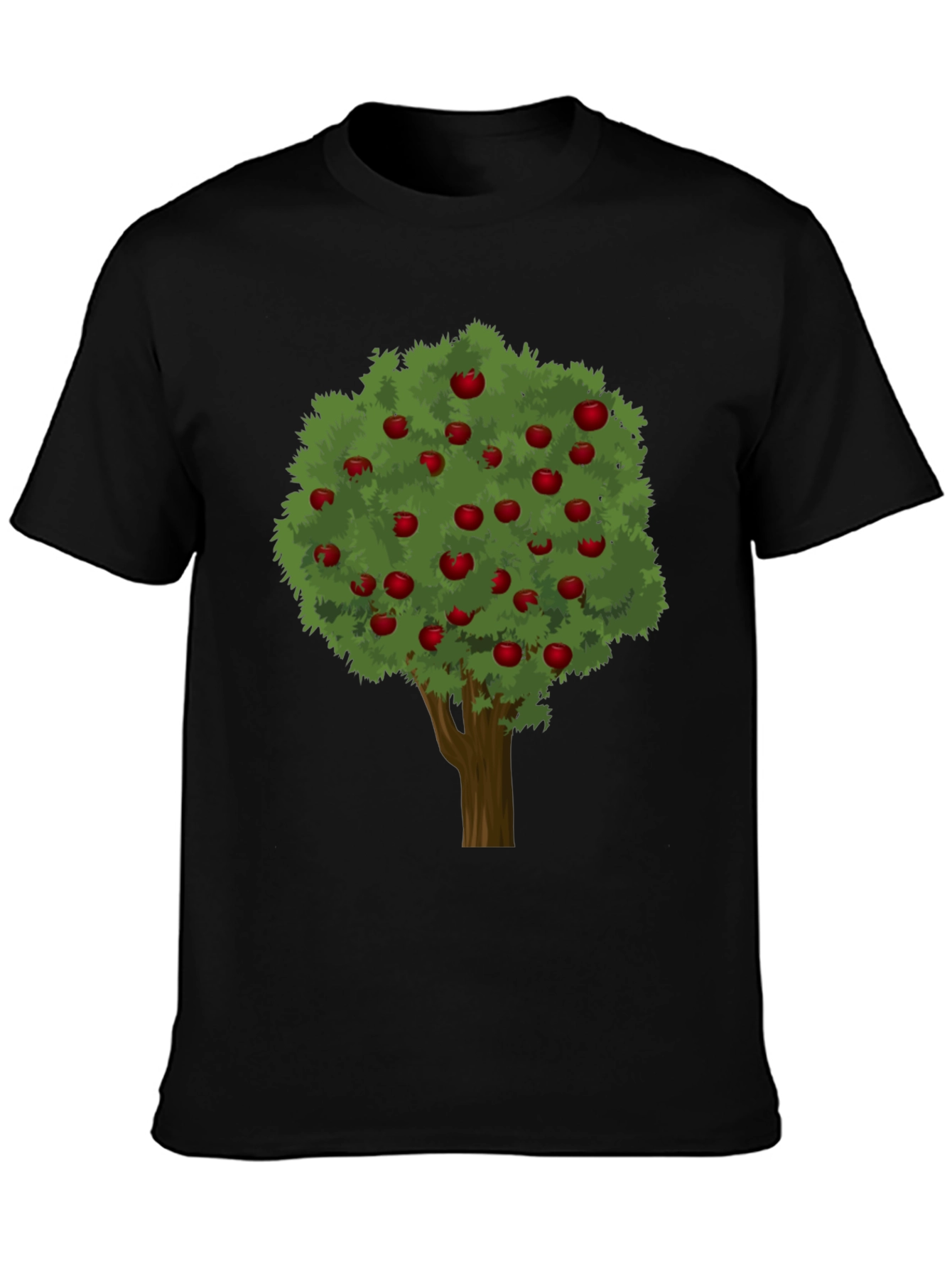 Apple Tree Graphic Tee - Unisex Black T-Shirt