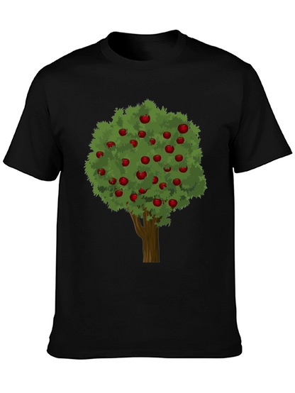 Apple Tree Graphic Tee - Unisex Black T-Shirt