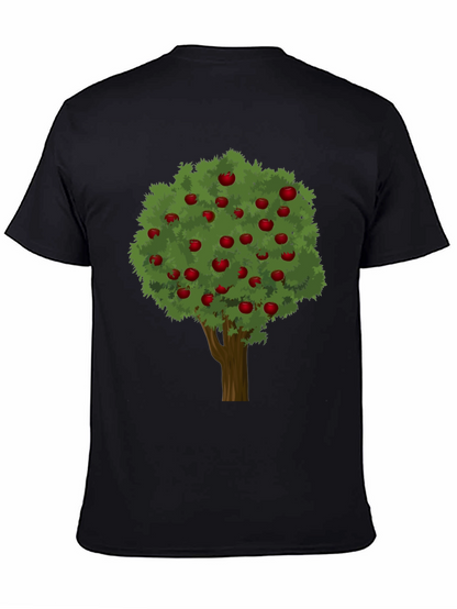 Apple Tree Graphic Tee - Unisex Black T-Shirt