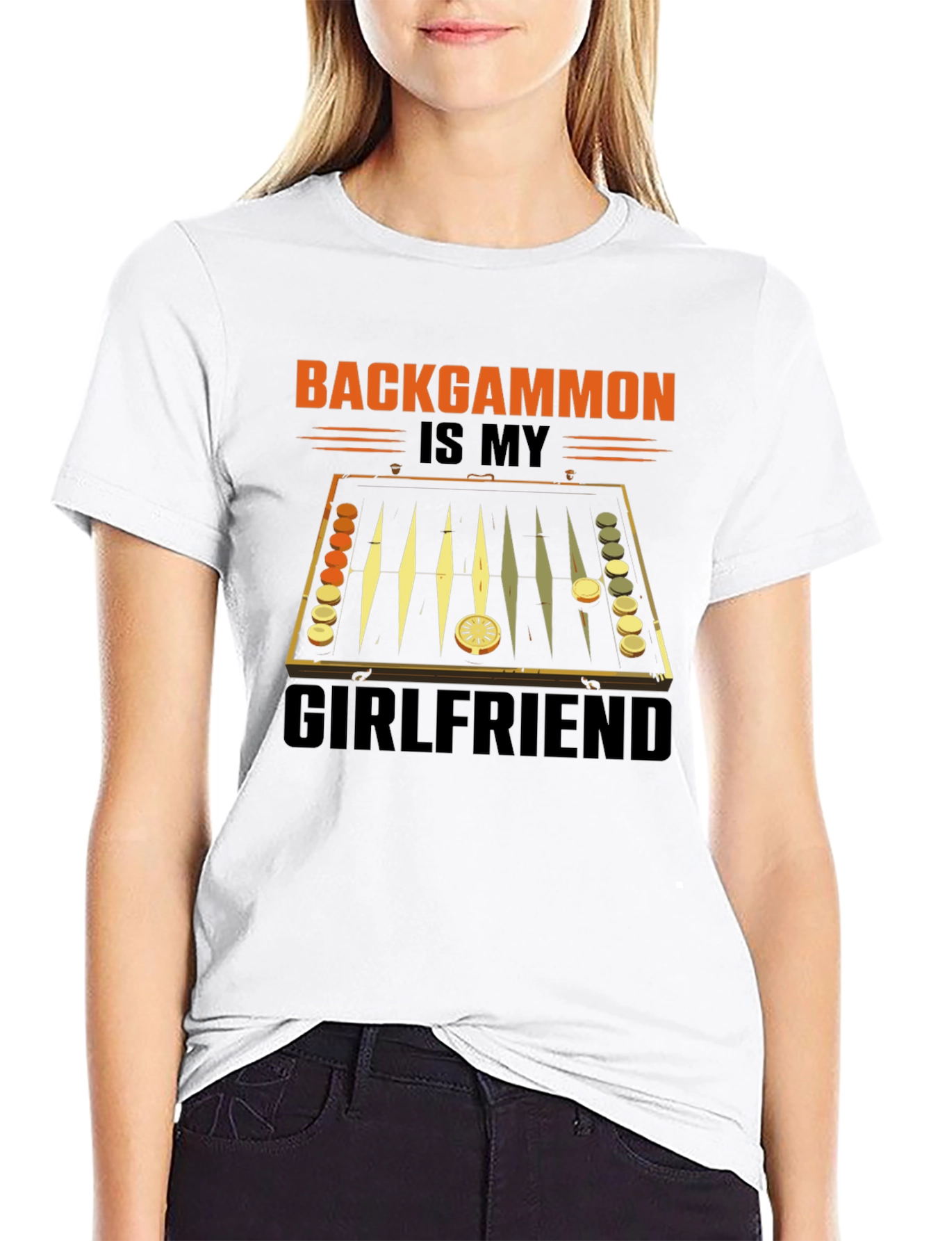 Backgammon is My Girlfriend Graphic T-Shirt