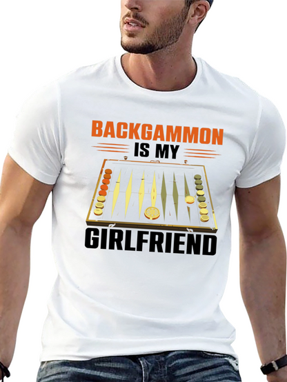 Backgammon is My Girlfriend Graphic T-Shirt