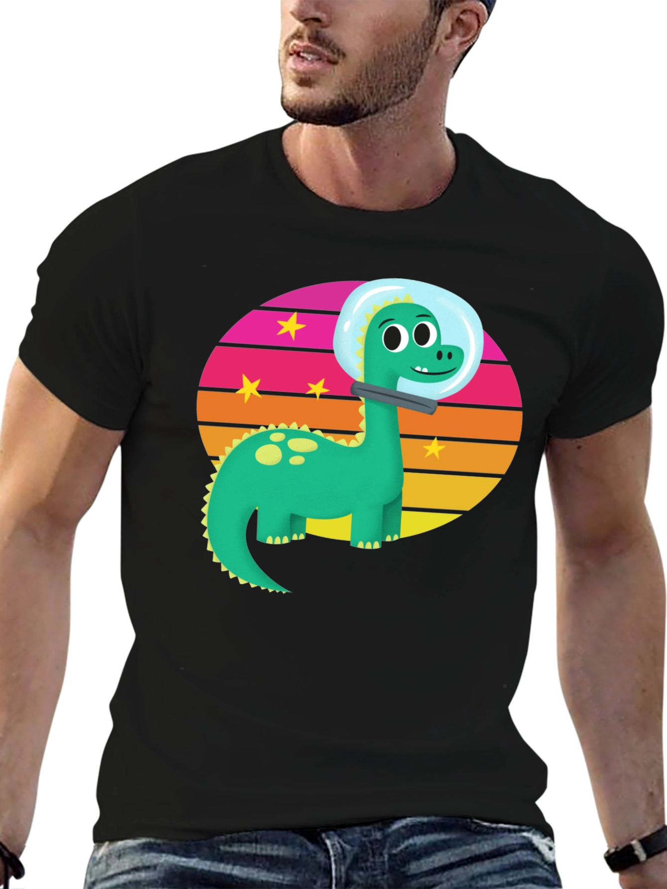 Dino Astronaut Graphic T-Shirt