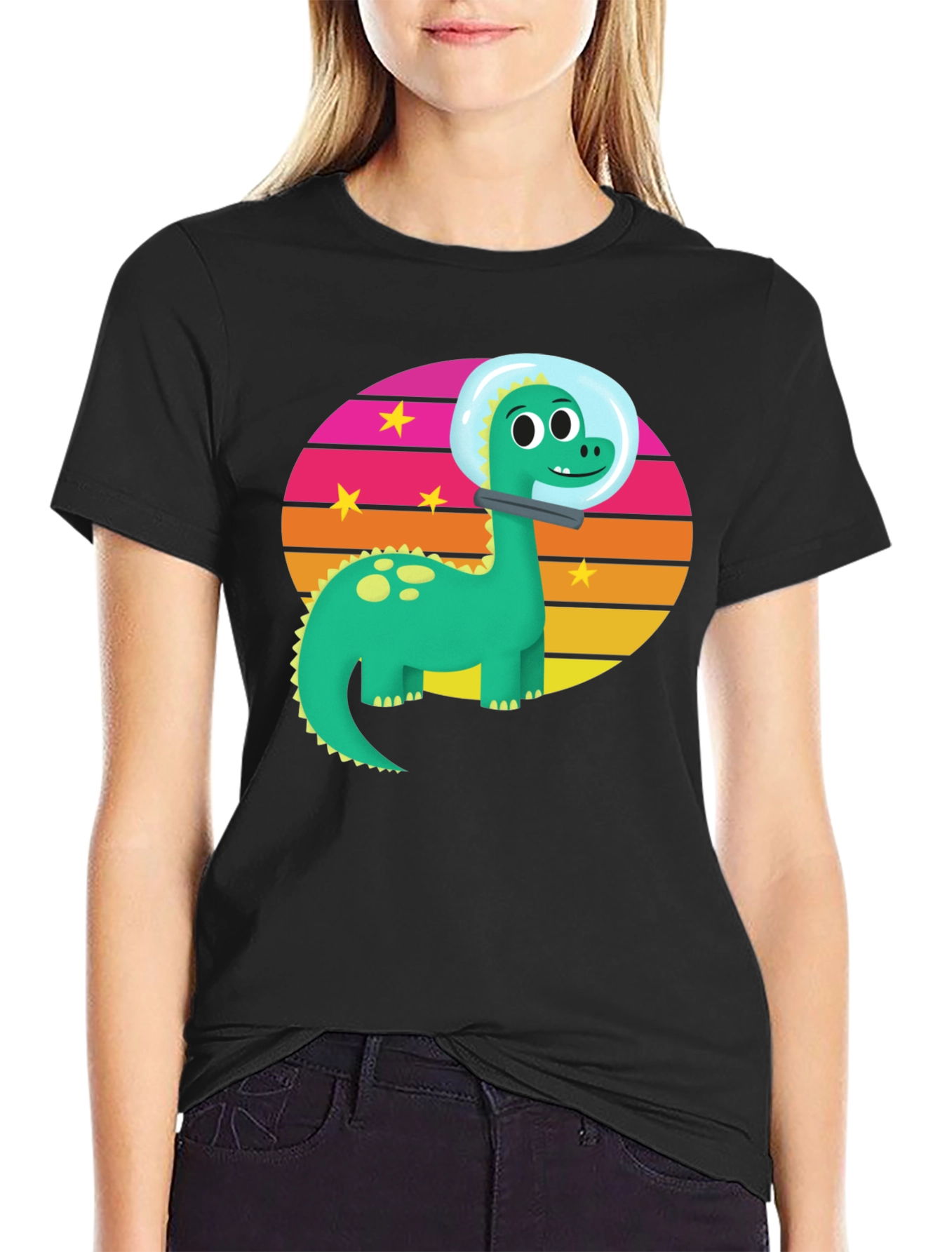 Dino Astronaut Graphic T-Shirt