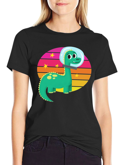 Dino Astronaut Graphic T-Shirt