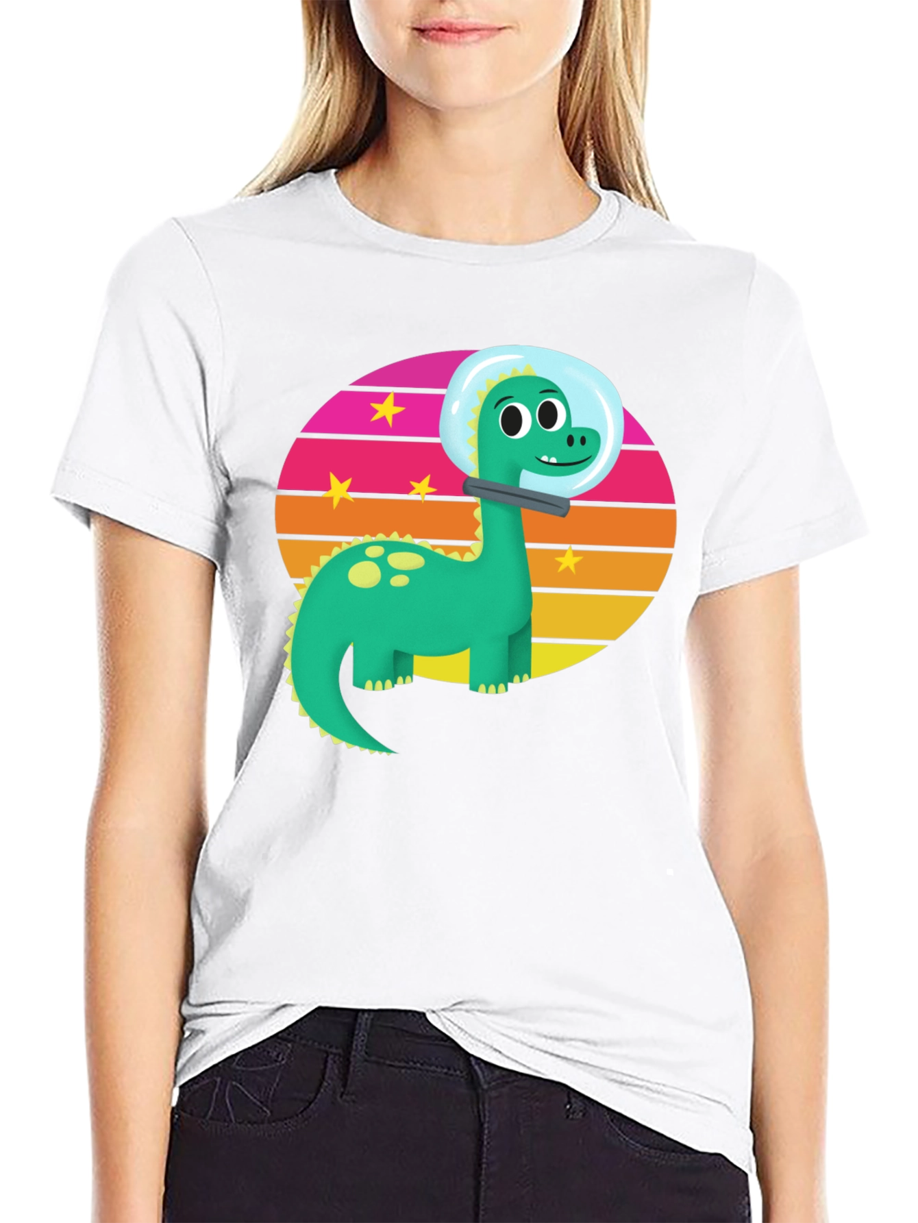 Dino Astronaut Graphic T-Shirt