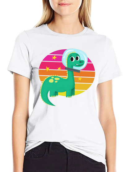 Dino Astronaut Graphic T-Shirt