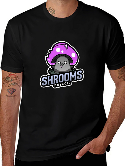 Shrooms on Acid T-Shirt - Black Graphic Tee