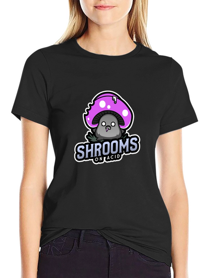 Shrooms on Acid T-Shirt - Black Graphic Tee