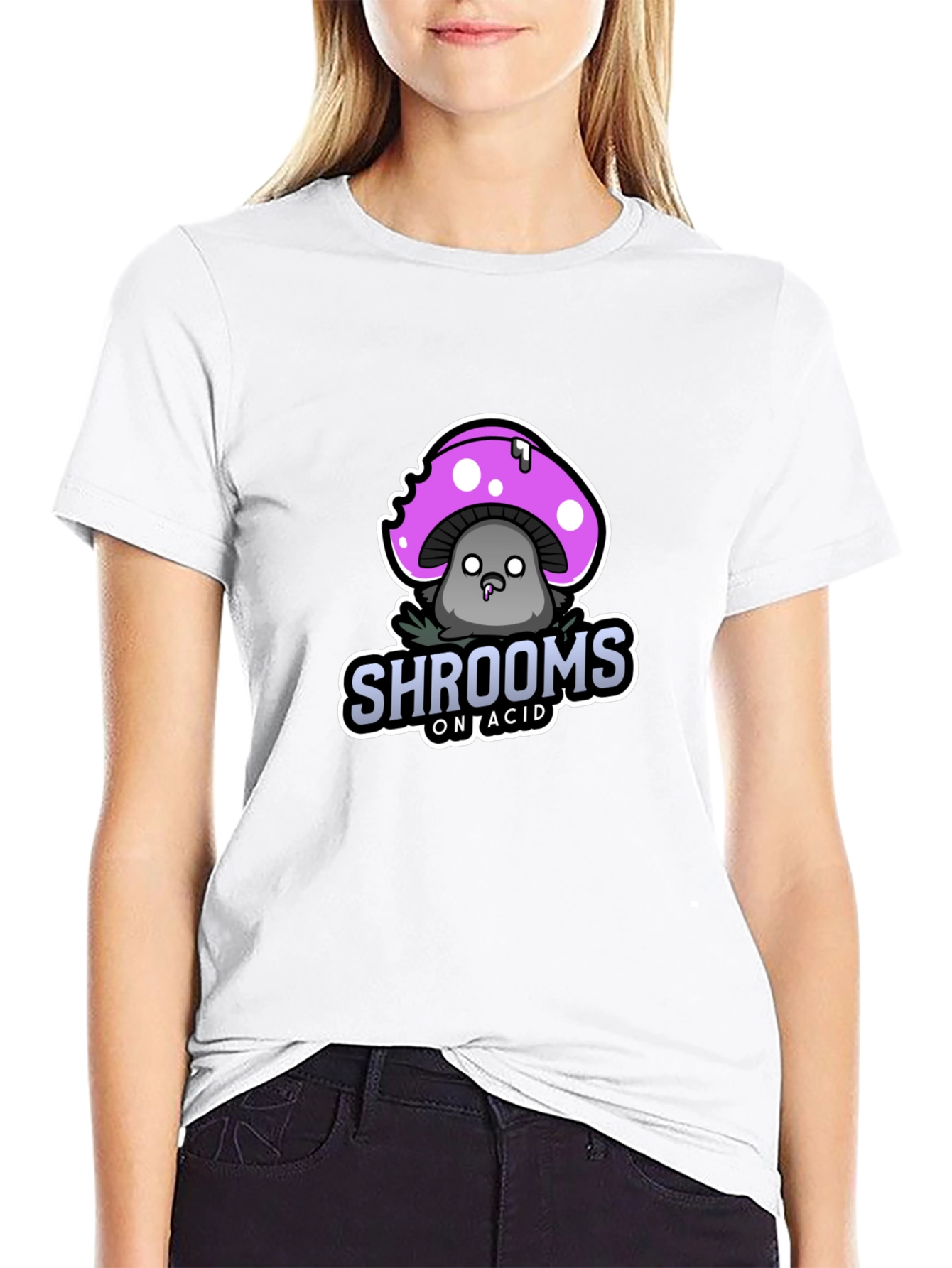 Shrooms on Acid T-Shirt - Black Graphic Tee