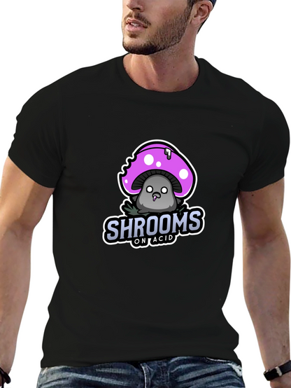 Shrooms on Acid T-Shirt - Black Graphic Tee