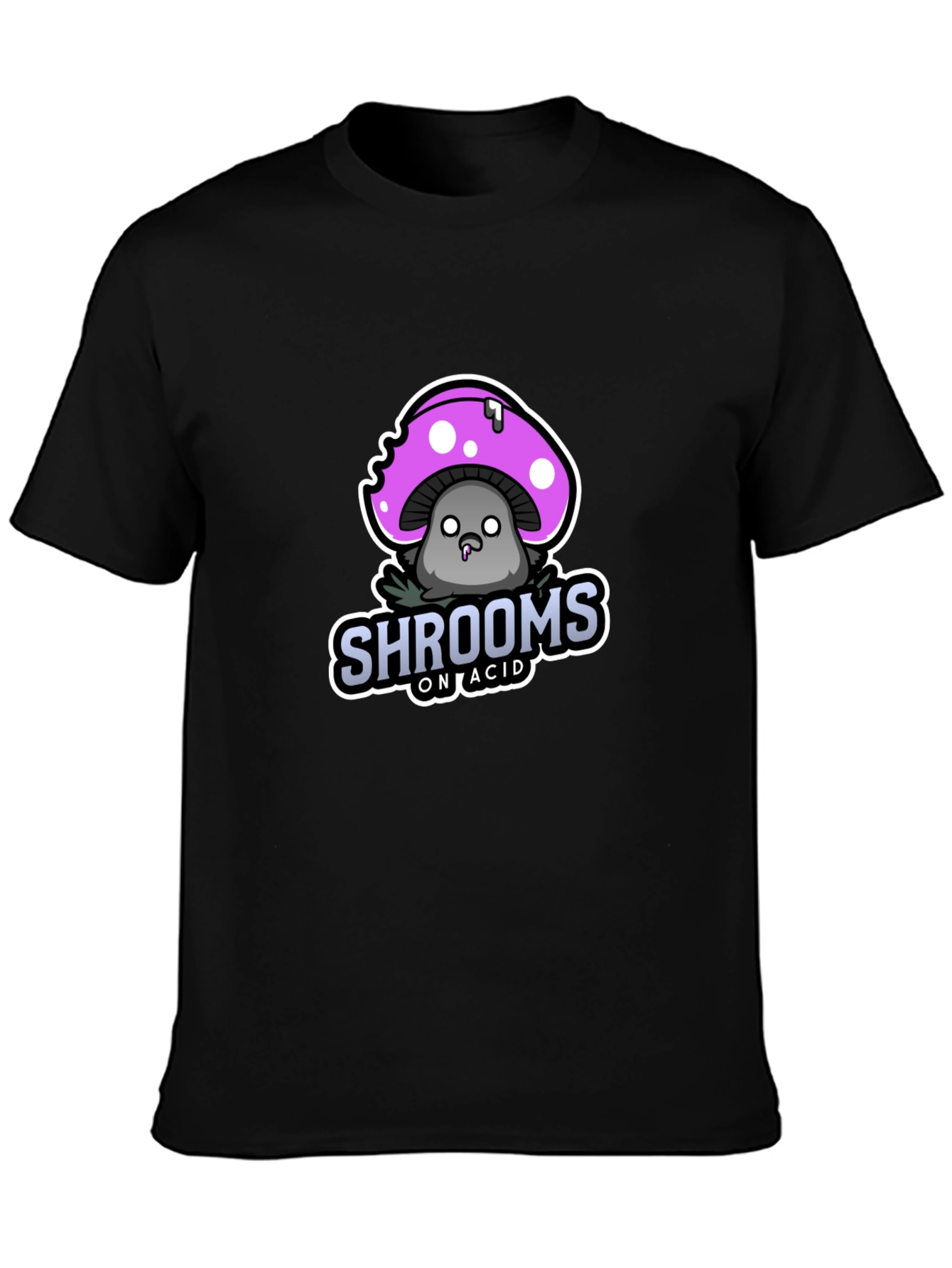 Shrooms on Acid T-Shirt - Black Graphic Tee