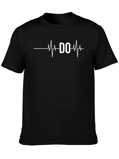 DO Heartbeat T-Shirt - Black Crew Neck Tee