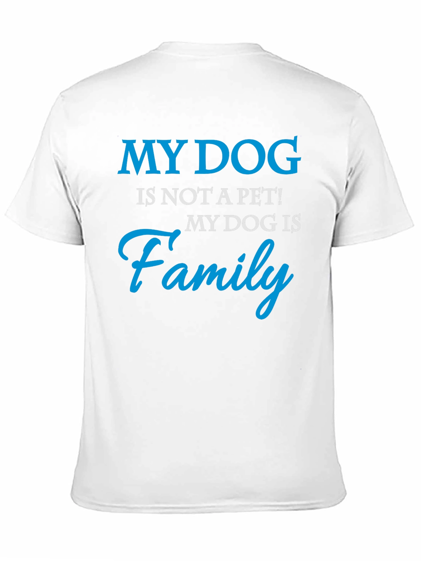 My Dog is Family Graphic Tee - Black