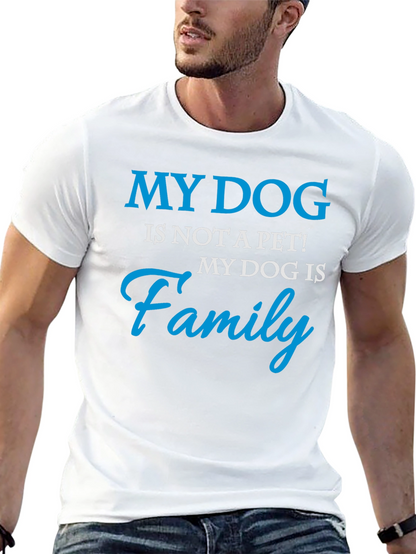 My Dog is Family Graphic Tee - Black