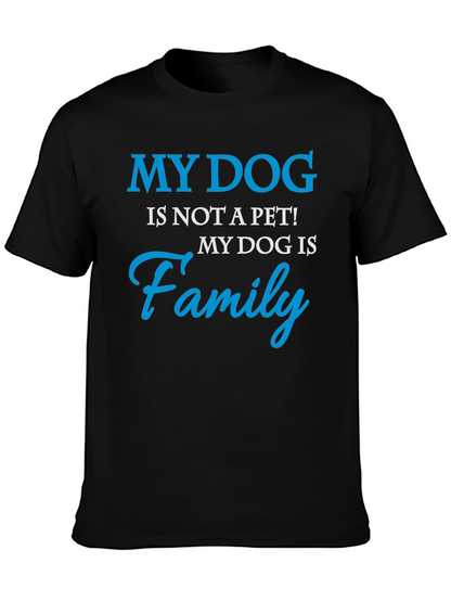 My Dog is Family Graphic Tee - Black