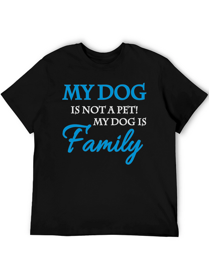 My Dog is Family Graphic Tee - Black