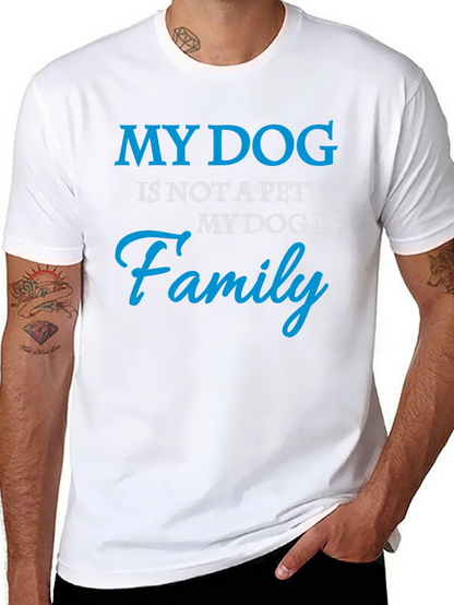 My Dog is Family Graphic Tee - Black