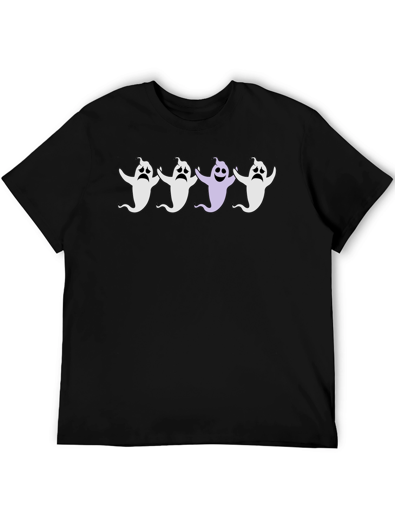 Ghost Parade Black Cotton T-Shirt