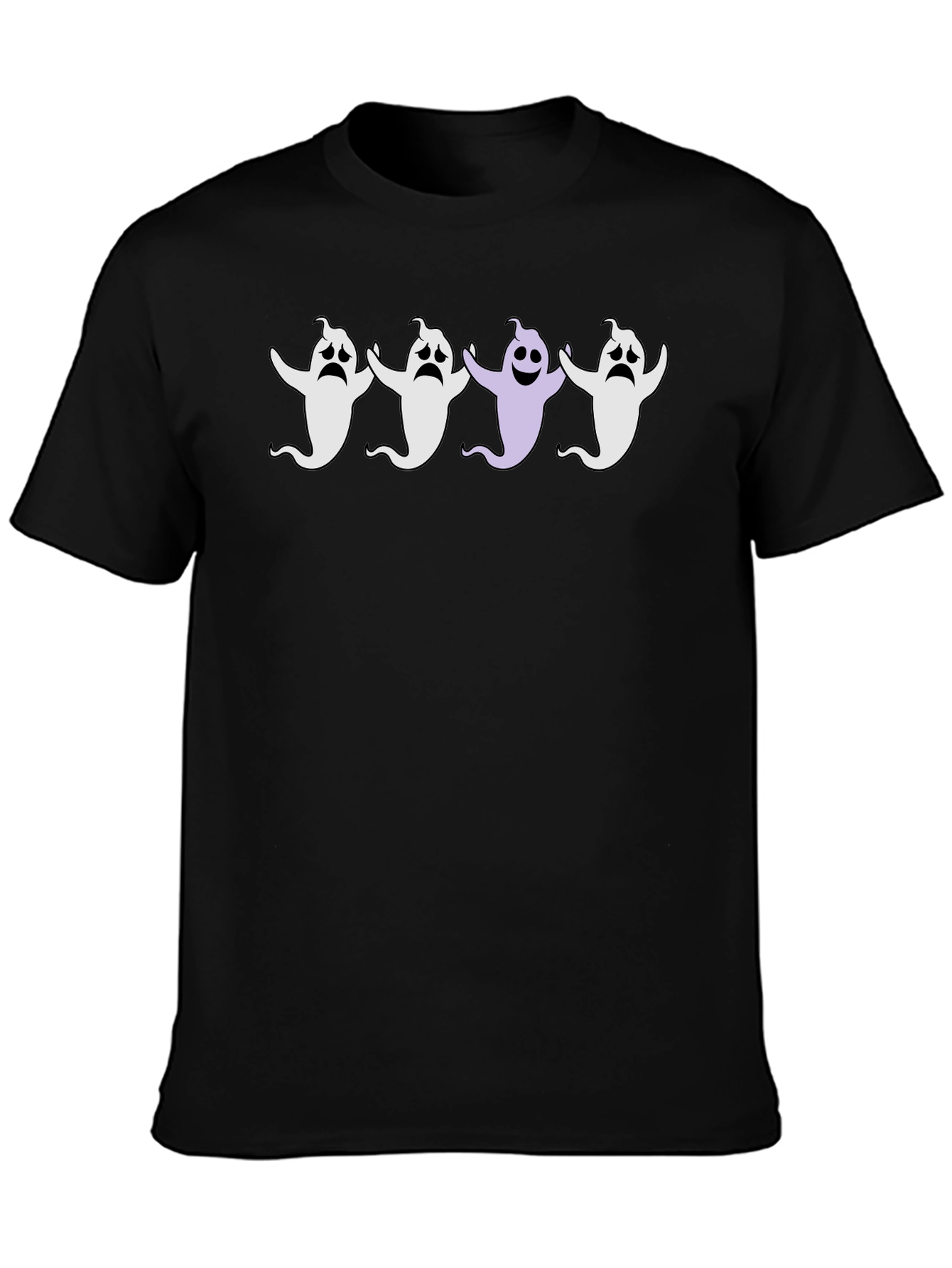 Ghost Parade Black Cotton T-Shirt