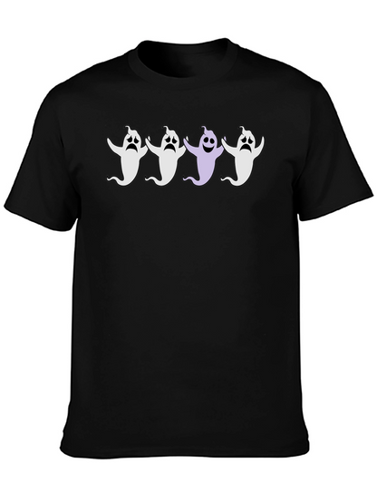 Ghost Parade Black Cotton T-Shirt