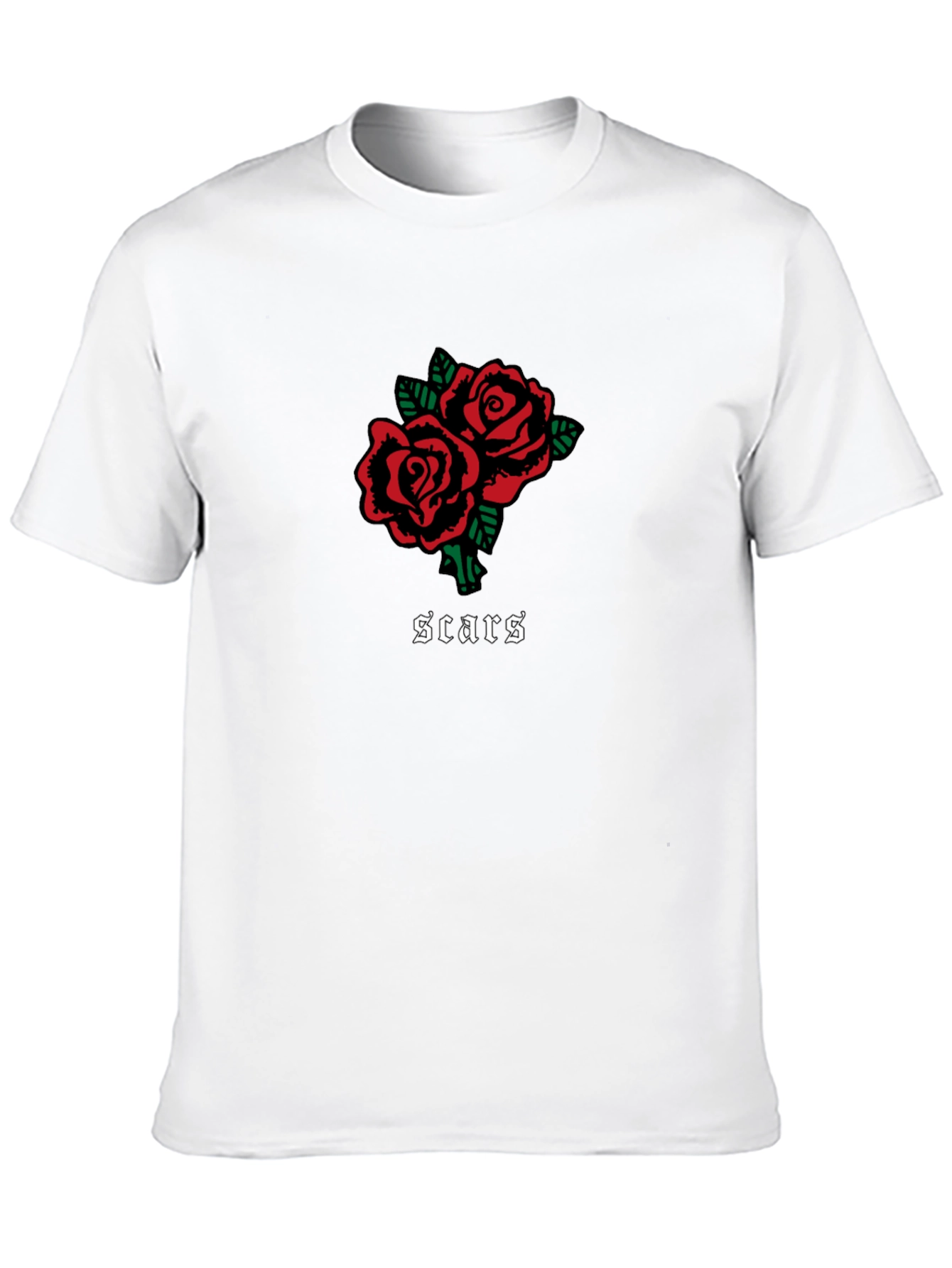 Roses & Scars Graphic Tee - Black
