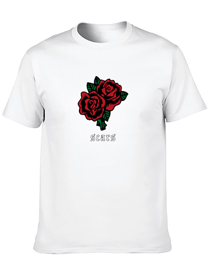 Roses & Scars Graphic Tee - Black