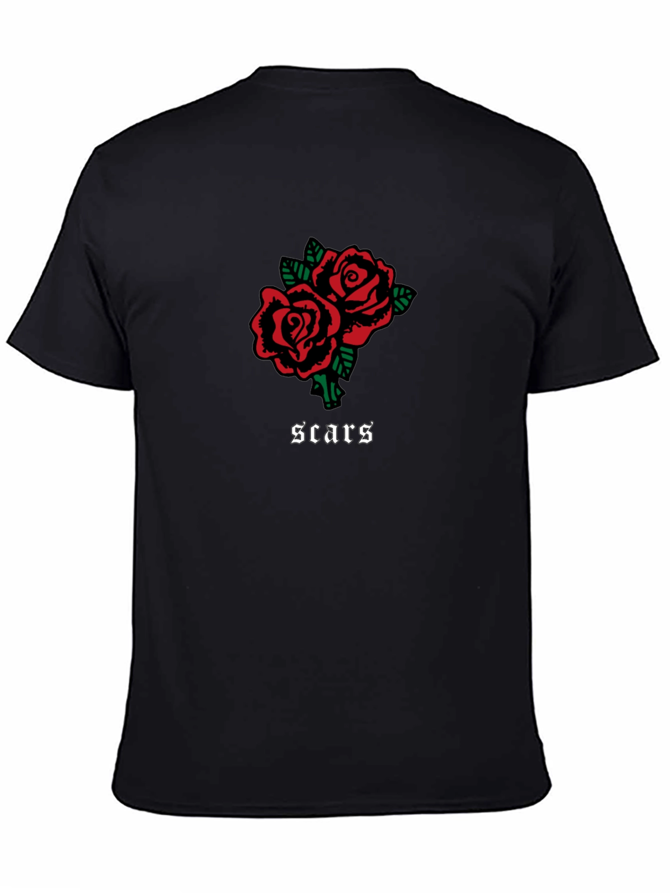 Roses & Scars Graphic Tee - Black