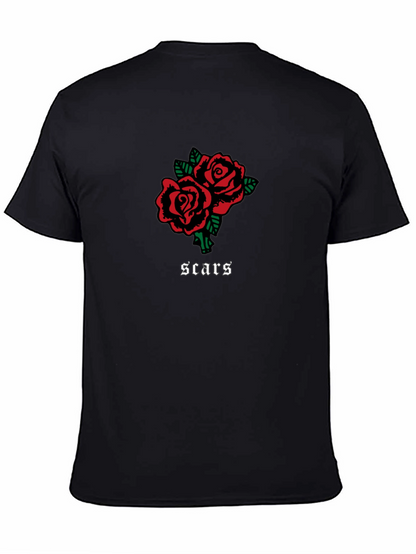 Roses & Scars Graphic Tee - Black