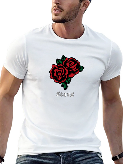 Roses & Scars Graphic Tee - Black