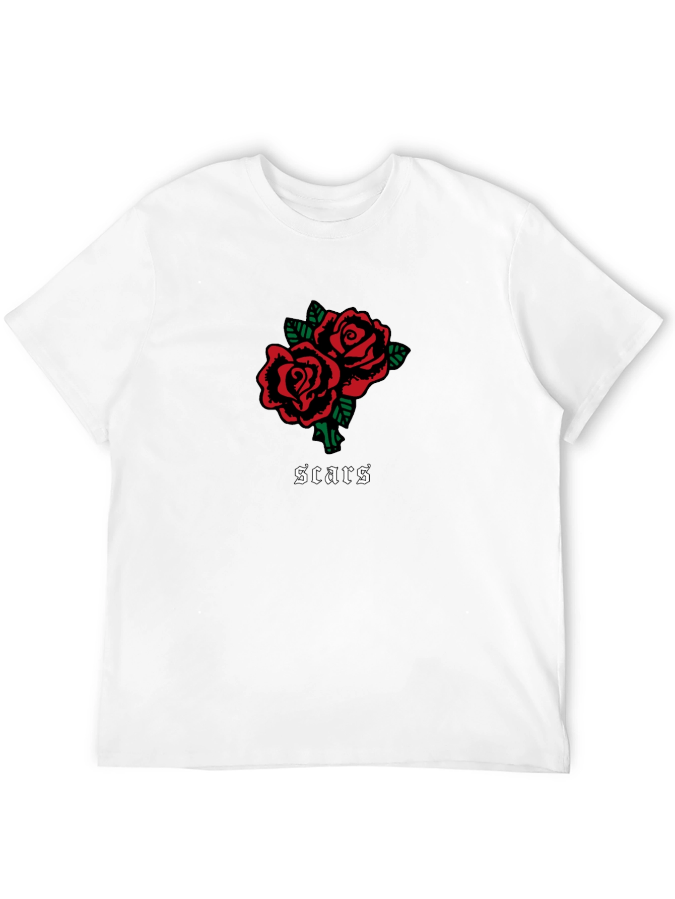 Roses & Scars Graphic Tee - Black