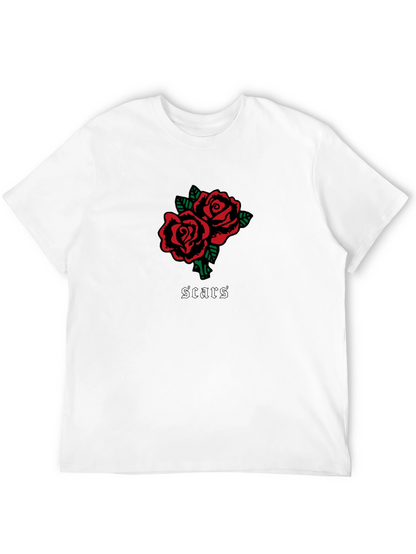 Roses & Scars Graphic Tee - Black