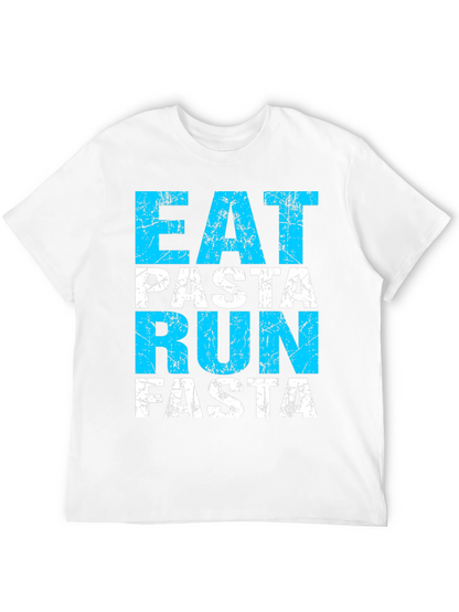 Eat Pasta Run Fasta Black T-Shirt