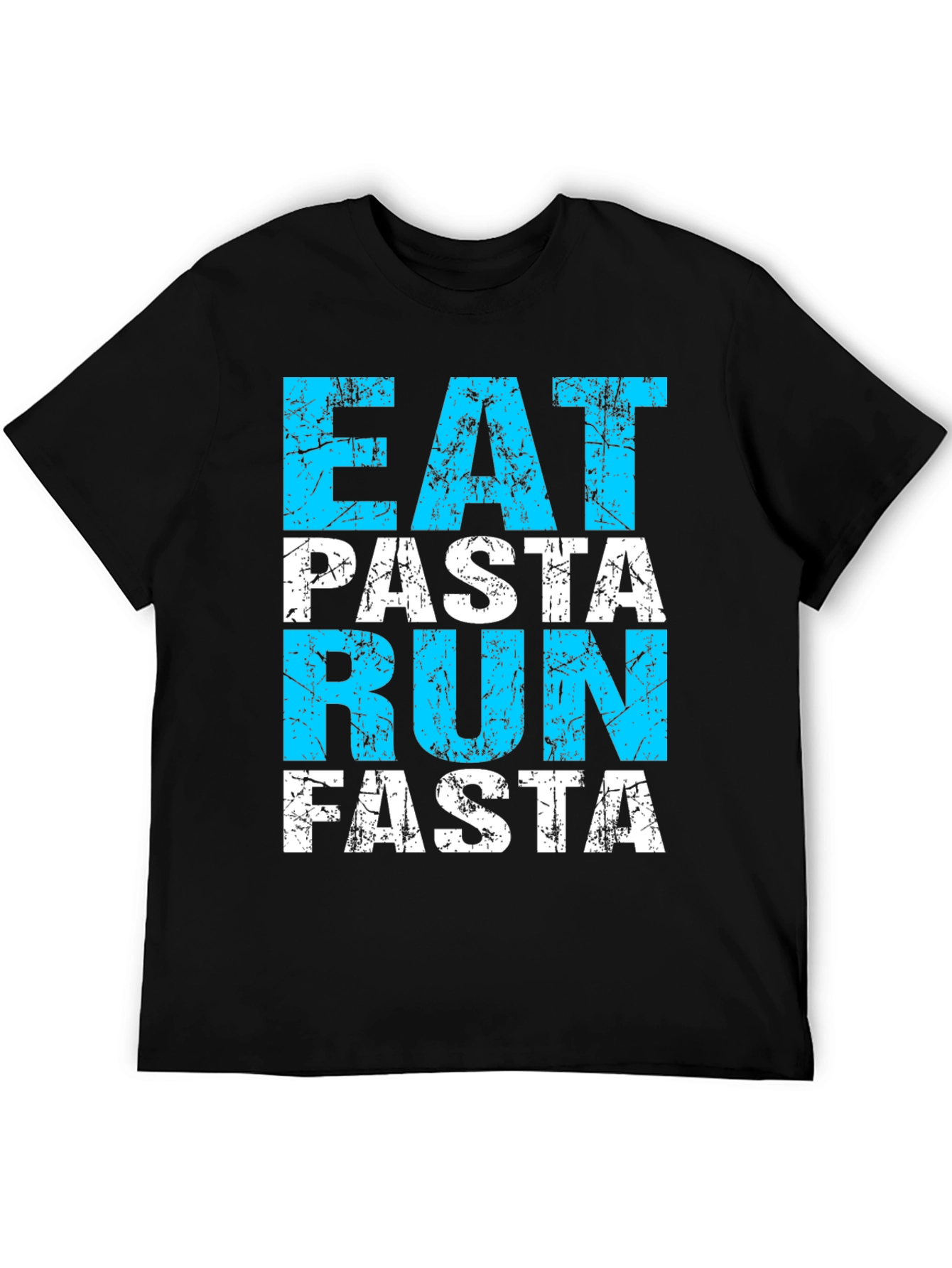 Eat Pasta Run Fasta Black T-Shirt