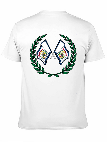 West Virginia Flag Wreath Graphic T-Shirt