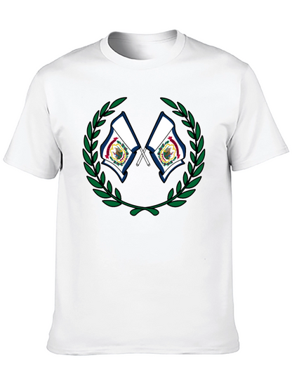 West Virginia Flag Wreath Graphic T-Shirt