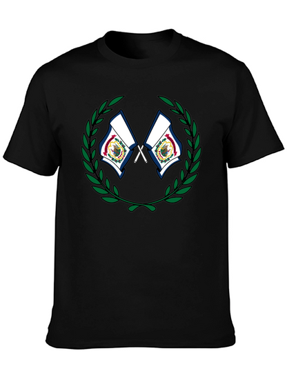 West Virginia Flag Wreath Graphic T-Shirt