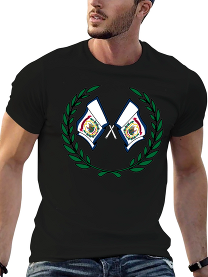 West Virginia Flag Wreath Graphic T-Shirt